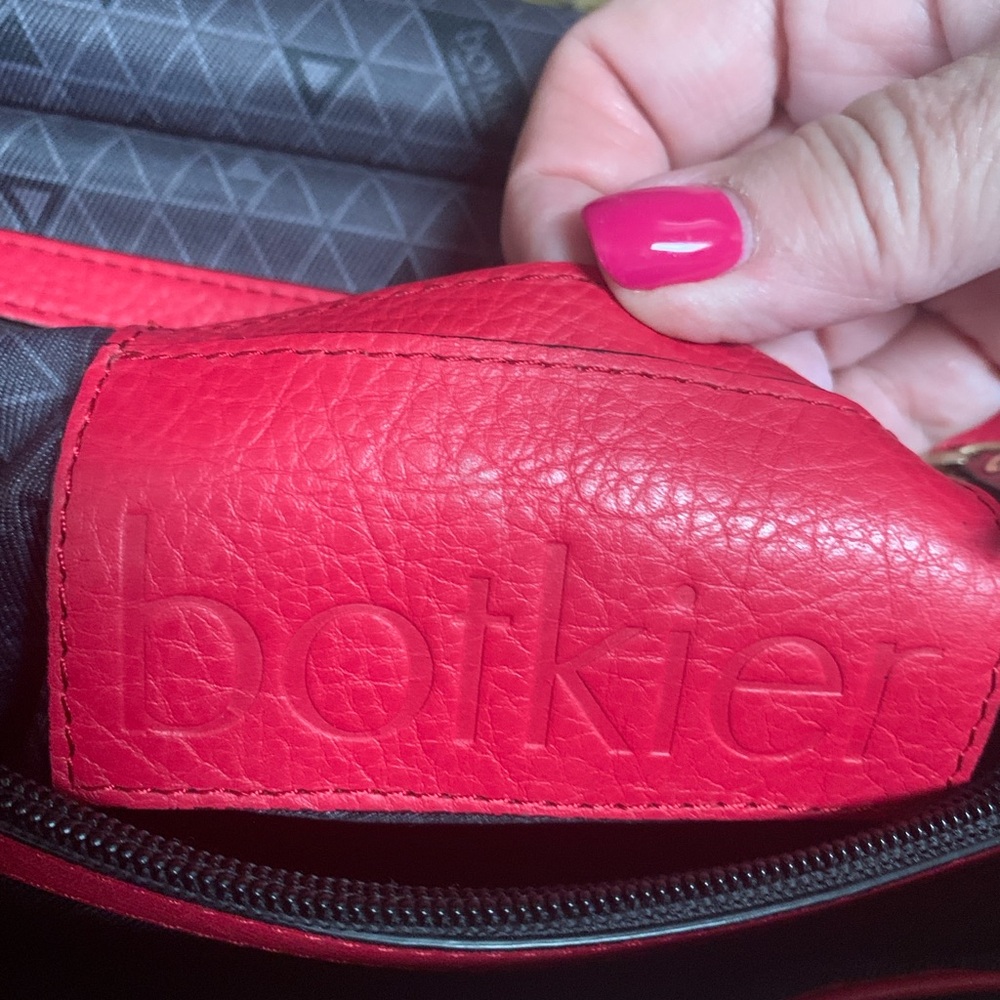 Botkier Red Leather Satchel Purse - Picture 10 of 11
